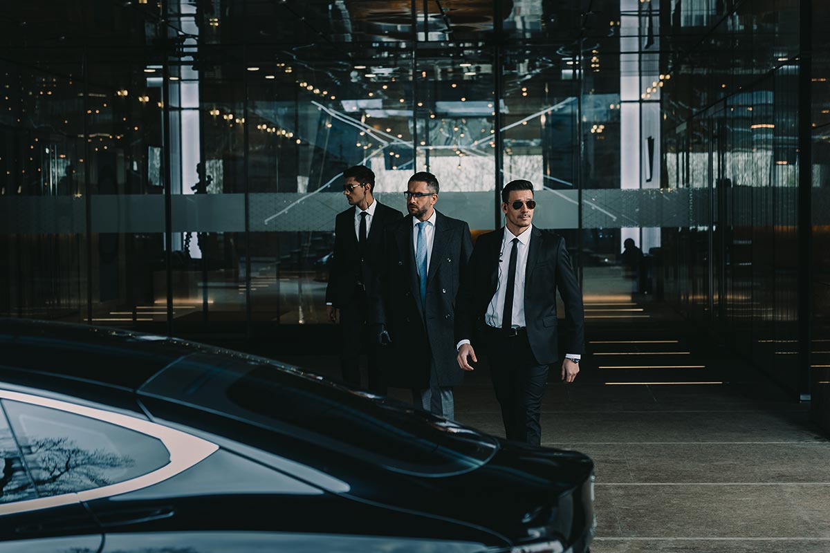 Two Secure Haven Security bodyguards